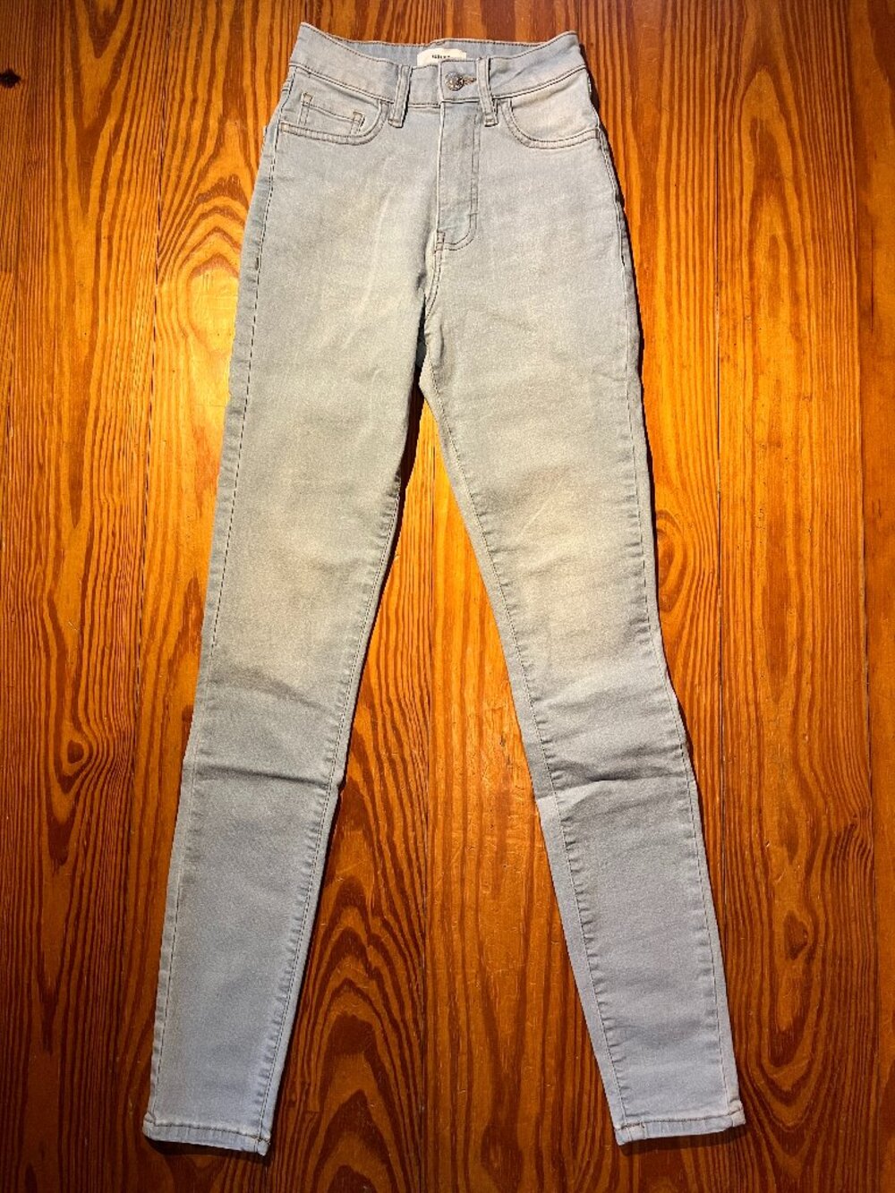 Forever 21 High Rise Skinny Jeans Light Blue
